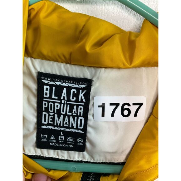 Vintage BLACK BY POPULAR DEMAND MENS XL TRACK SUIT JACKET FULL ZIP WINDBREAKER - Picture 3 of 8